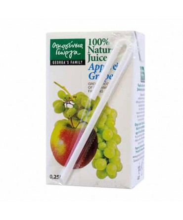 Georgas Family - Apple & Grape Natural Juice (No Sugar Added) BIO, 250ml