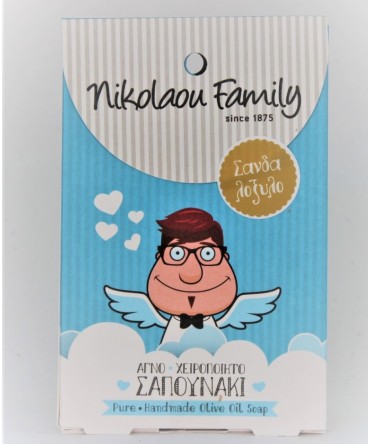 Nikolaou Family - Handmade Pure Soap baby powder scent.(Cold Process), 100gr